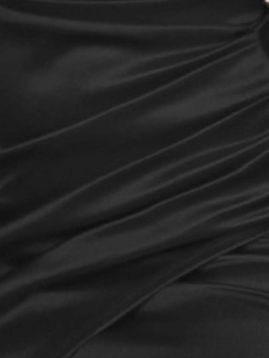 Ruched Spaghetti strap Wrap Dress Cocktail Dresses - Tophatter Daily Deals